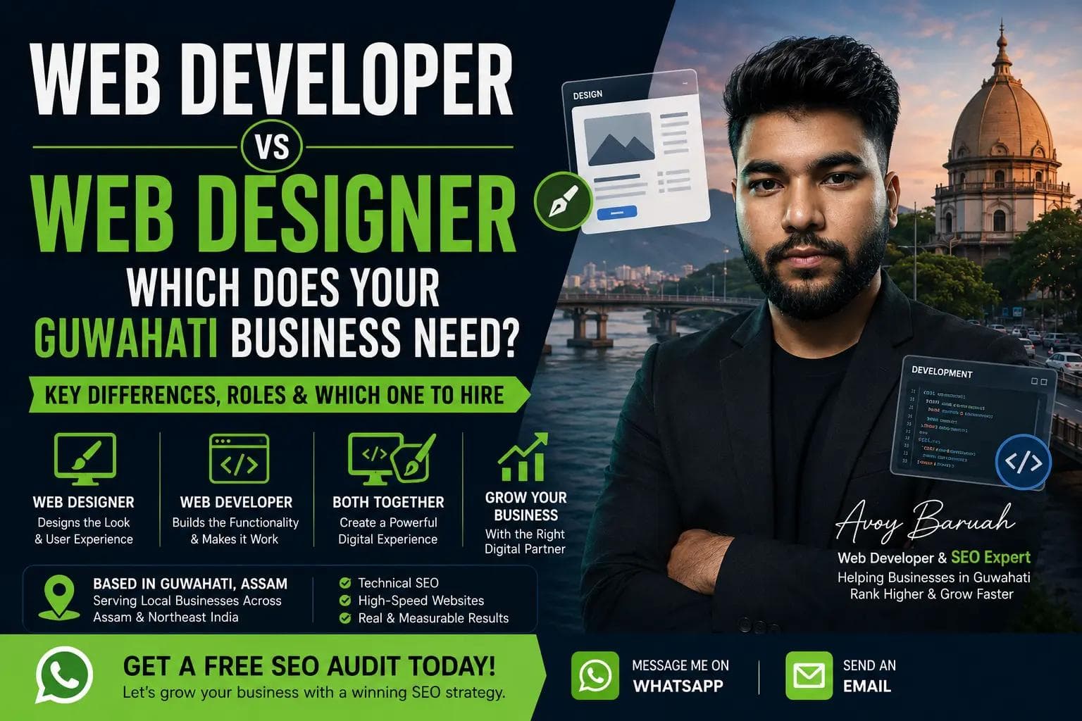 Web Developer vs Web Designer: Which Does Your Guwahati Business Need?